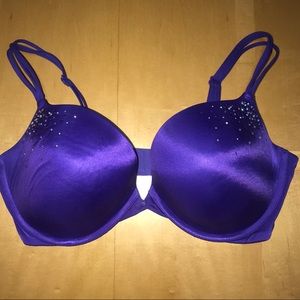 Victoria’s Secret Push Up Plunge Bra Purple